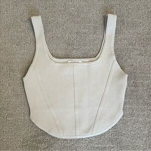 Aritzia Babaton Sculpt Knit Bustier Tank